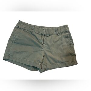 Loft Olive Green Bermuda Shorts Size 0
